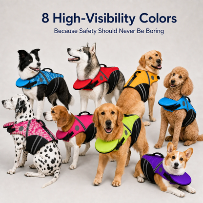 All color variants of the dog life jacket
